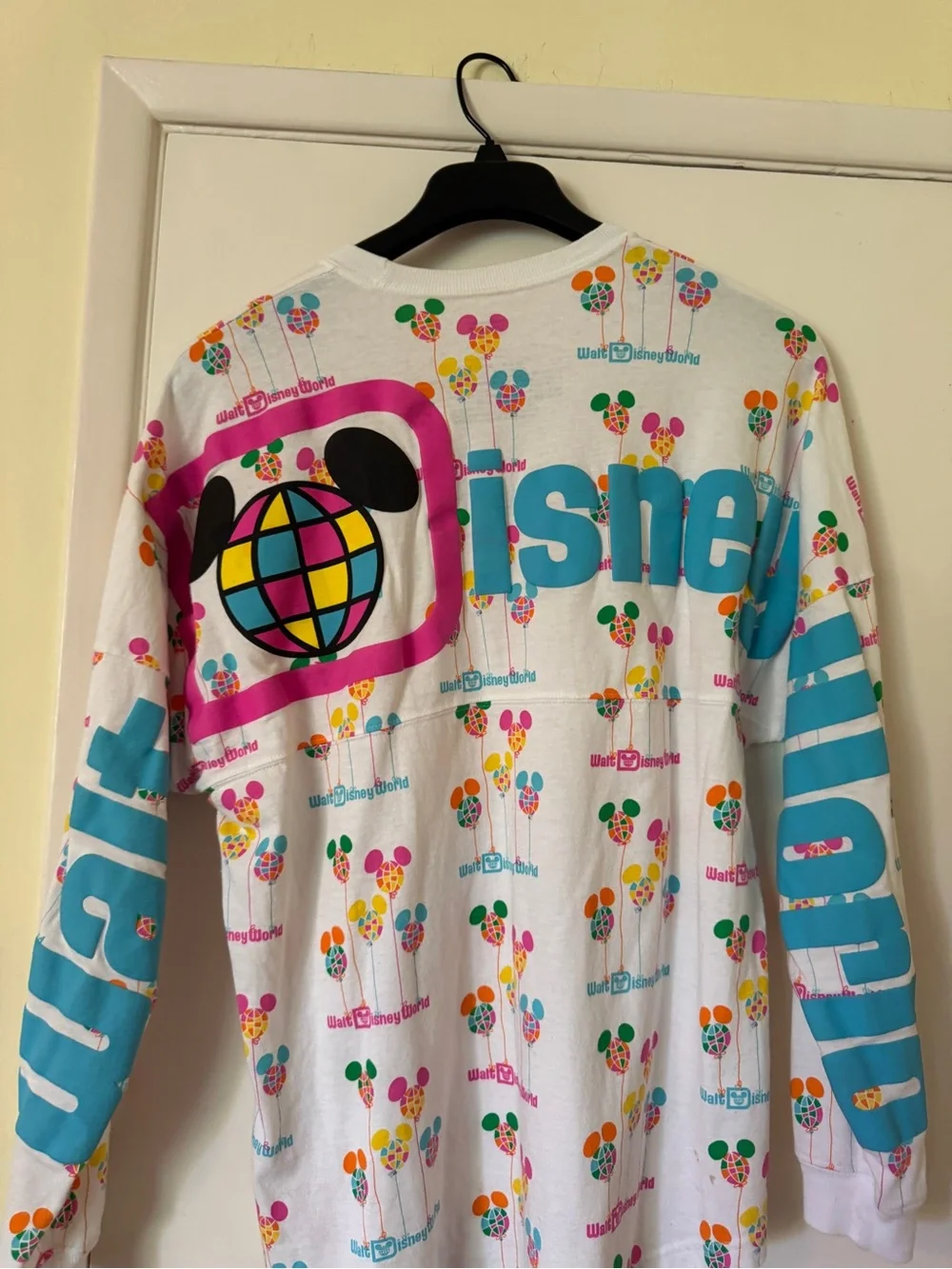 Walt Disney World White Multicolor Mickey Balloon Spirit Jersey - Picture 4 of 10